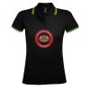 SOL'S Ladies Pasadena Tipped Cotton Piqué Polo Shirt Thumbnail