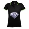 SOL'S Ladies Pasadena Tipped Cotton Piqué Polo Shirt Thumbnail