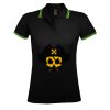 SOL'S Ladies Pasadena Tipped Cotton Piqué Polo Shirt Thumbnail