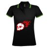 SOL'S Ladies Pasadena Tipped Cotton Piqué Polo Shirt Thumbnail