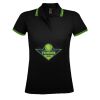 SOL'S Ladies Pasadena Tipped Cotton Piqué Polo Shirt Thumbnail