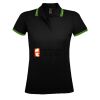 SOL'S Ladies Pasadena Tipped Cotton Piqué Polo Shirt Thumbnail