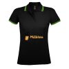 SOL'S Ladies Pasadena Tipped Cotton Piqué Polo Shirt Thumbnail