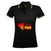 SOL'S Ladies Pasadena Tipped Cotton Piqué Polo Shirt Thumbnail