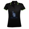 SOL'S Ladies Pasadena Tipped Cotton Piqué Polo Shirt Thumbnail