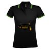 SOL'S Ladies Pasadena Tipped Cotton Piqué Polo Shirt Thumbnail