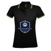 SOL'S Ladies Pasadena Tipped Cotton Piqué Polo Shirt Thumbnail