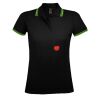 SOL'S Ladies Pasadena Tipped Cotton Piqué Polo Shirt Thumbnail