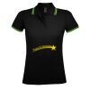 SOL'S Ladies Pasadena Tipped Cotton Piqué Polo Shirt Thumbnail