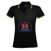 SOL'S Ladies Pasadena Tipped Cotton Piqué Polo Shirt Thumbnail