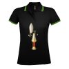 SOL'S Ladies Pasadena Tipped Cotton Piqué Polo Shirt Thumbnail